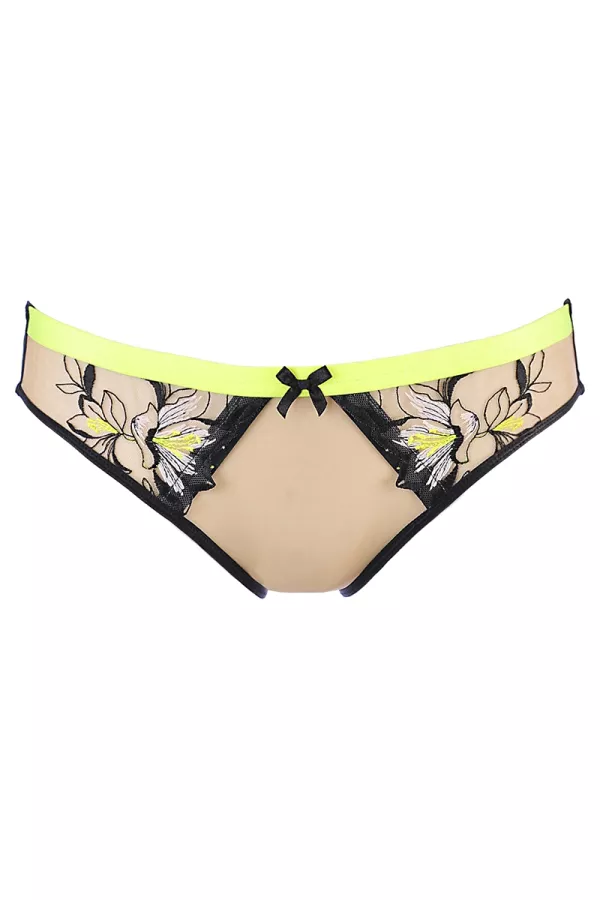 Culotte flesh and fluo V-10153