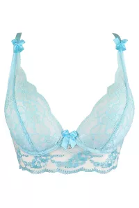 Blue lace bra V-10121