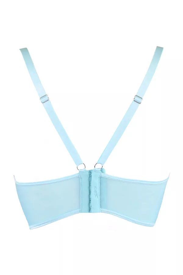 Soutien-gorge dentelle bleu V-10121 - Axami