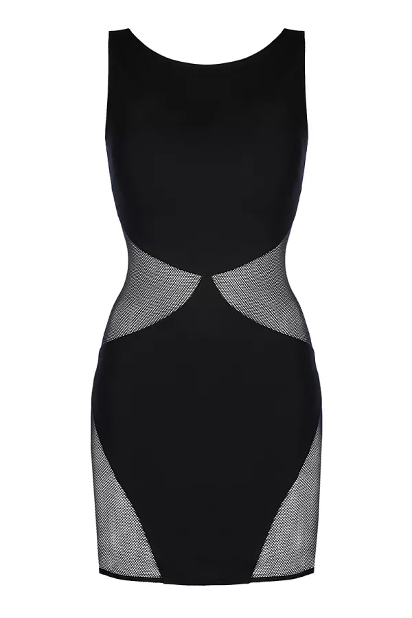 Black dress V-9279