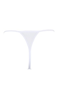 Thong white with golden nails V-9798