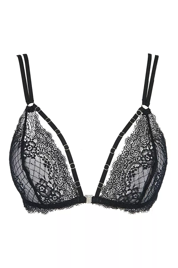 Bralette bra black V-10091