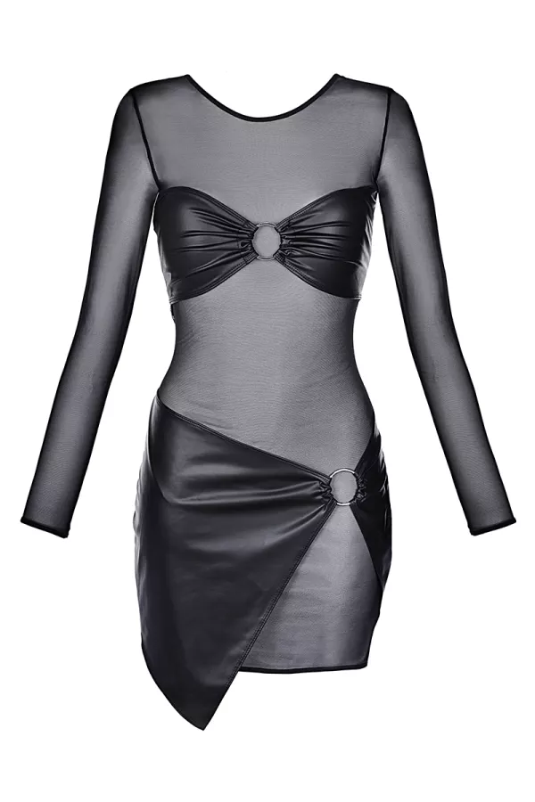 Robe noire V-9219 - Axami