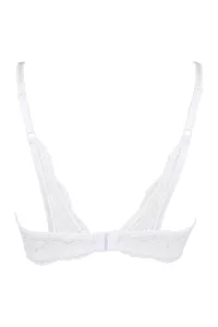 Open bra white V-9821