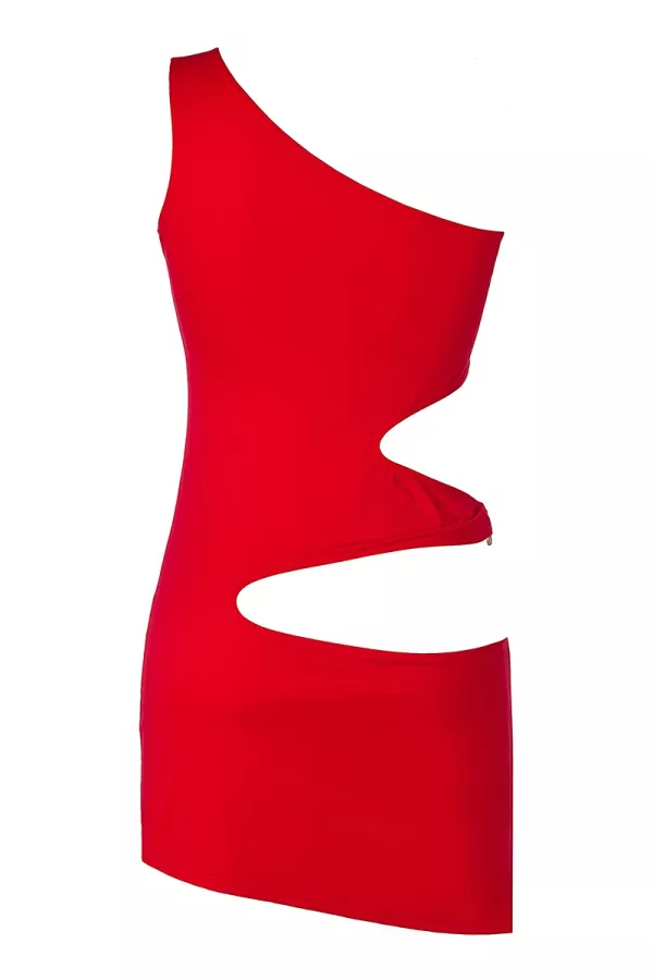 Rotes Kleid V-9249