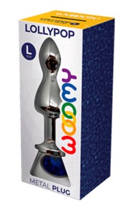 Plug gioiello Lollypop blu L