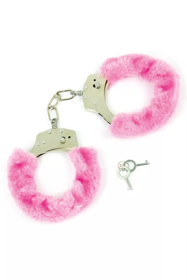 Pink fur cuffs