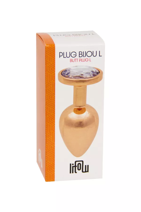 Plug bijou rose gold L - Litolu