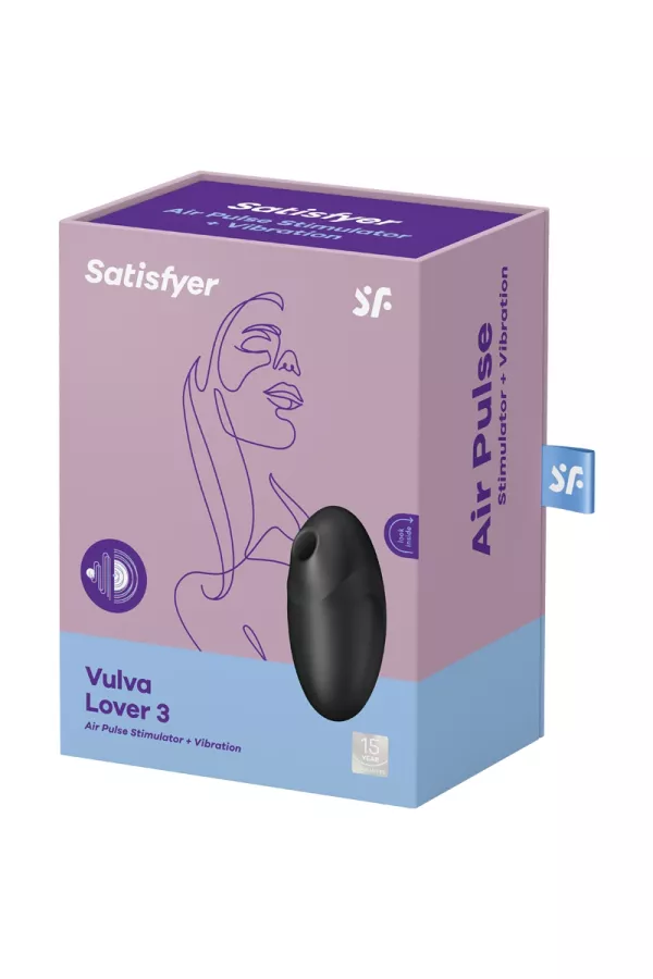 Doppia stimolatore Vulva lover 3 Nero