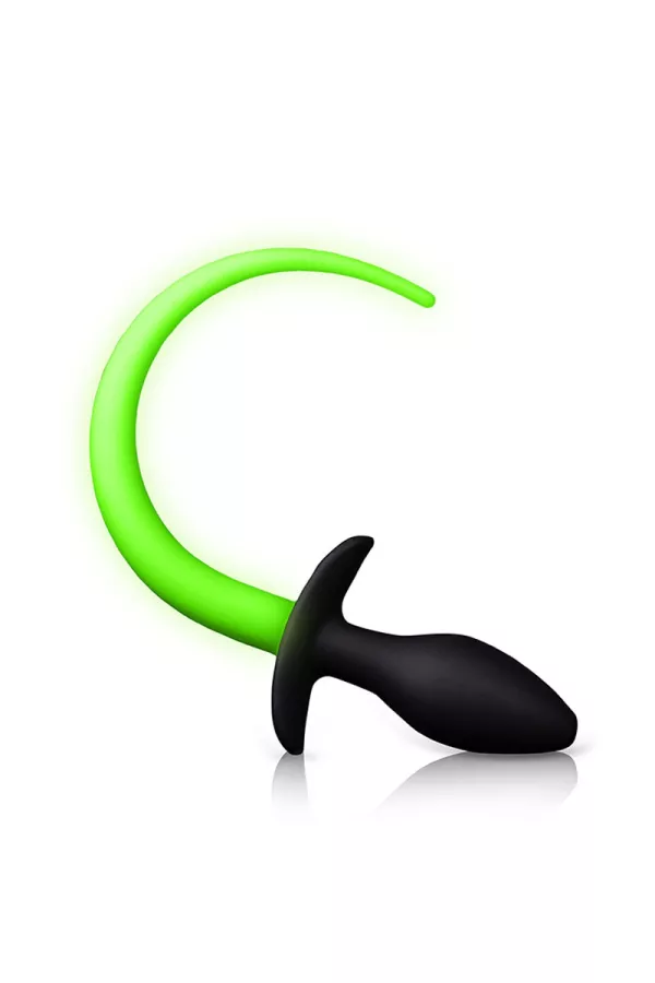 Phosphorescent dog tail plug