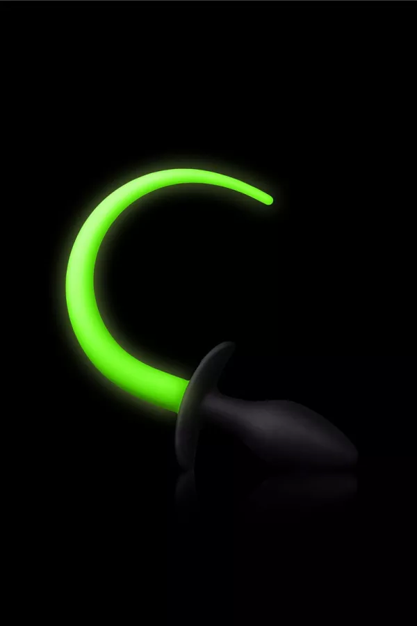 Phosphorescent dog tail plug