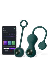 Connected vibrating Kegel balls