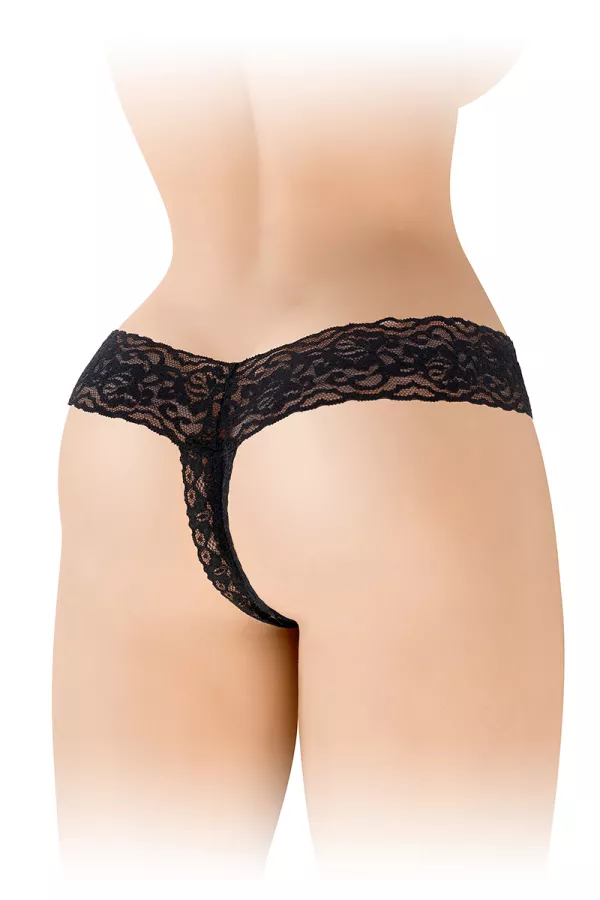 String ouvert Anita noir - Fashion Secret