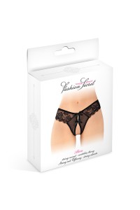 String ouvert Alicia noir - Fashion Secret