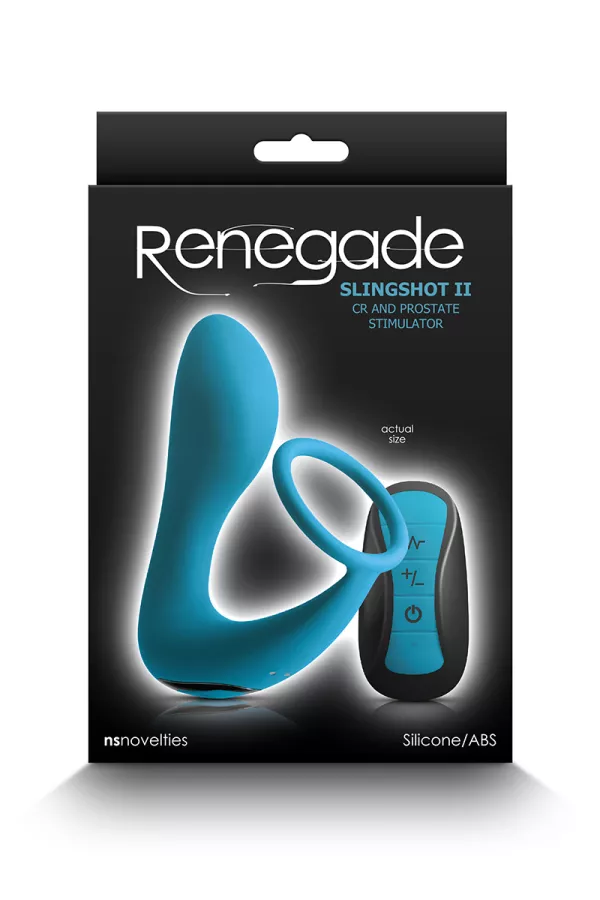 Plug prostatico Renegade Slingshot 2 con anello fallico