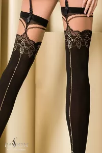 Self-fixing stockings ST102 Black