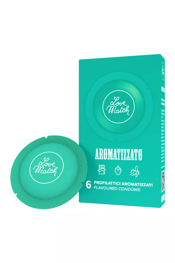 6 preservativi aromatizzati Love Match