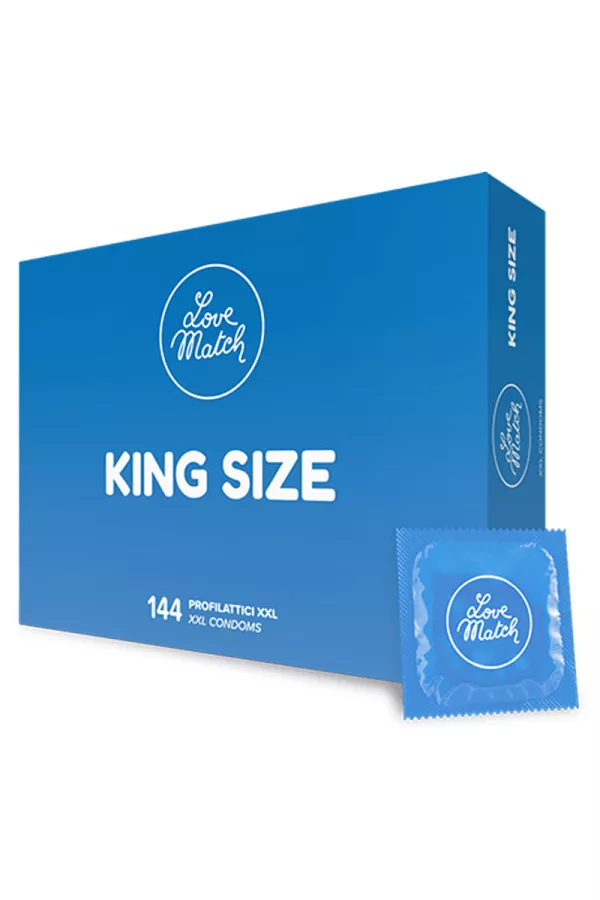 144 preservativi king size Love Match