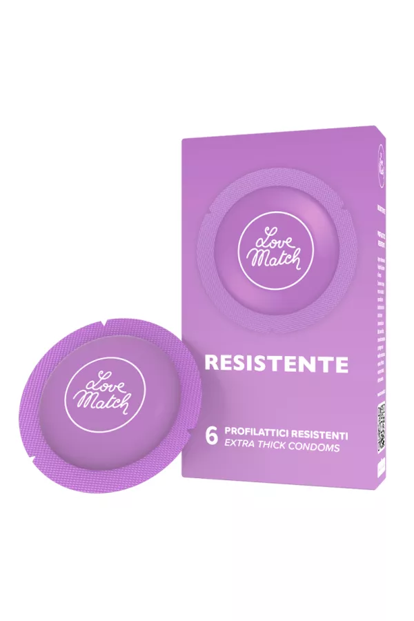 6 Preservativi resistenti Love Match