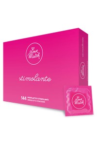 144 Textured condoms Love Match