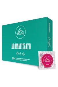 144 preservativi aromatizzati Love Match