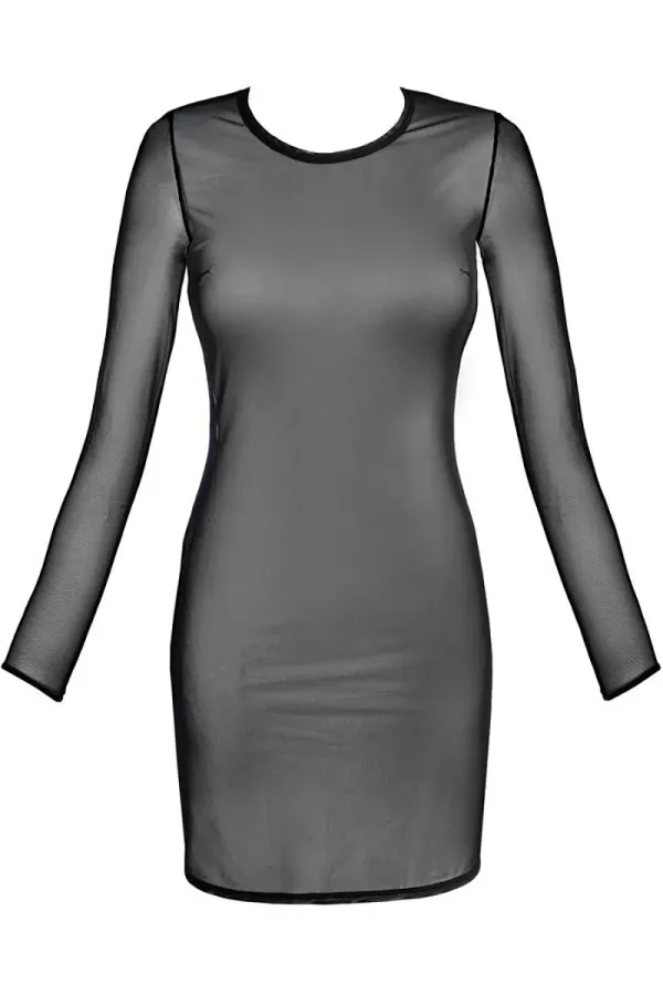 Schwarzes Tüllkleid V -10639