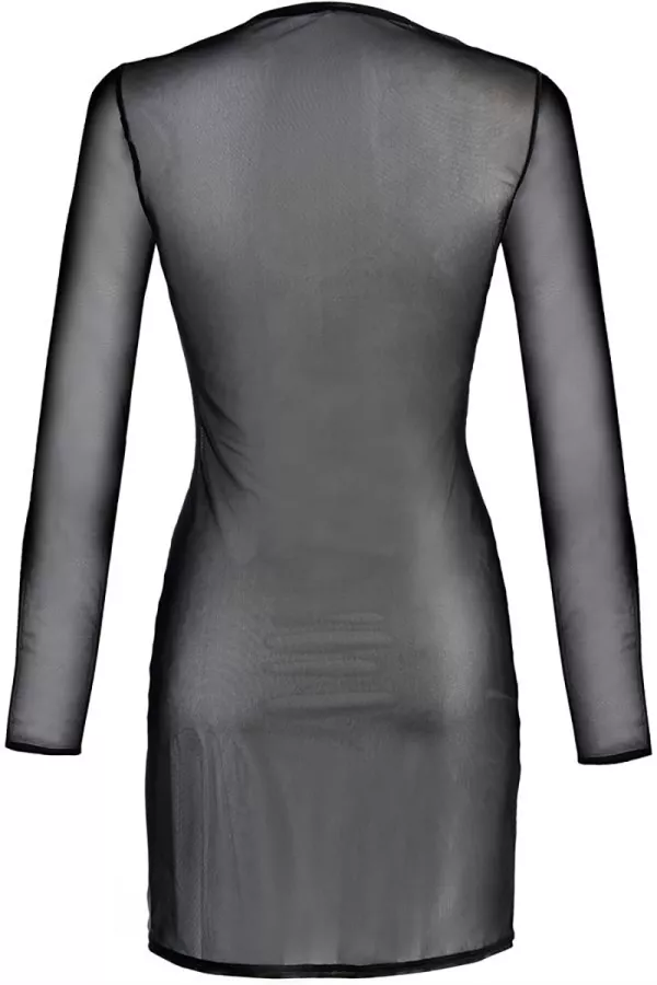 Schwarzes Tüllkleid V -10639