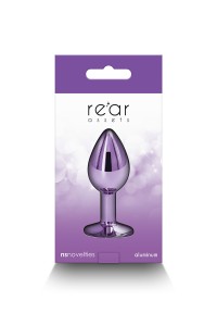 Plug jewel aluminium chrome purple S