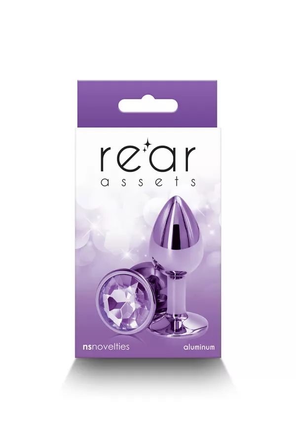 Plug jewel aluminium chrome purple S