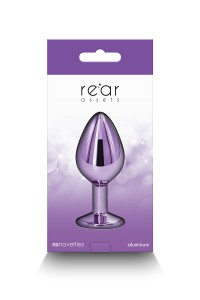 Plug jewel aluminium chrome purple M