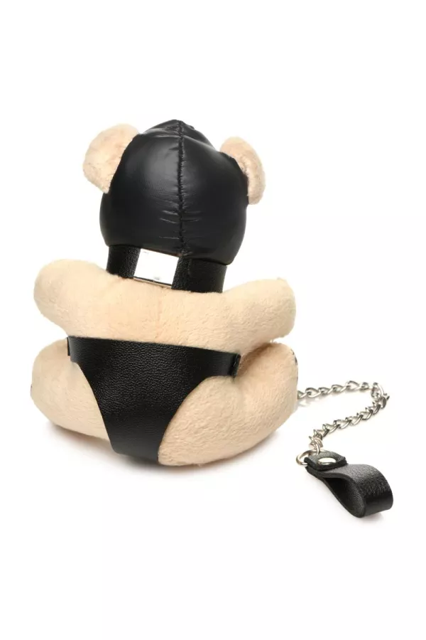 Porte-clés Teddy Bear BDSM avec cagoule