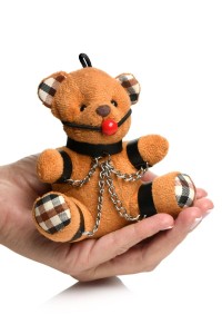 Gagged Teddy Bear Keychain