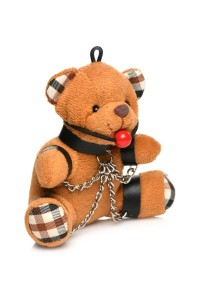 Gagged Teddy Bear Keychain