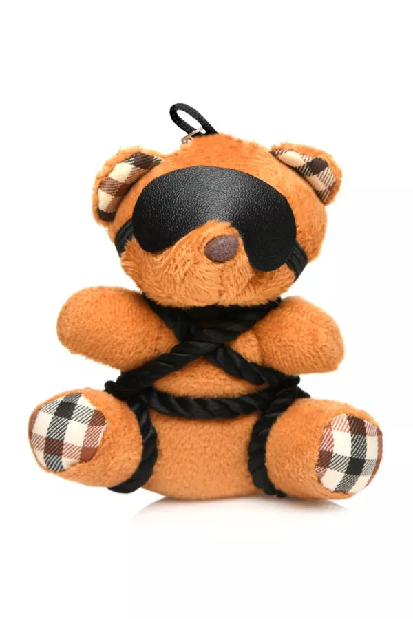 Teddy Bear Holding Keychain Bondage