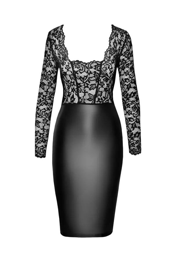 Dress Euphoria F295 wetlook and lace