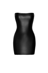 Wild F317 Wetlook Effekt Croco Bustier Kleid