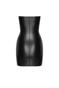 Mini dress bustier Wild F317 wetlook effect croco